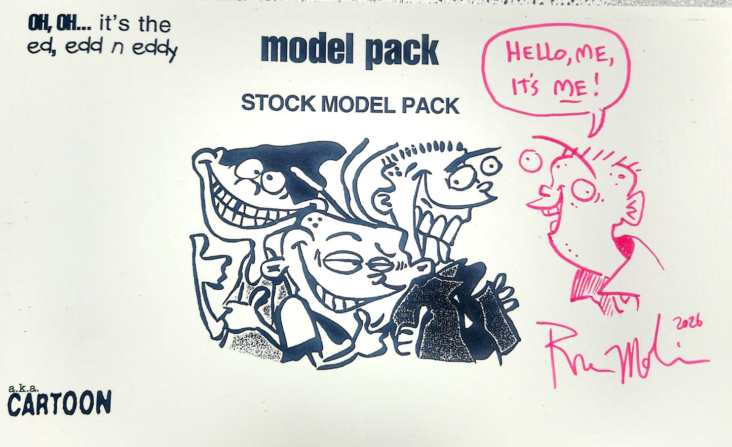 Ed Edd n Eddy Model Pack w/Hand-Drawing on Cover #2