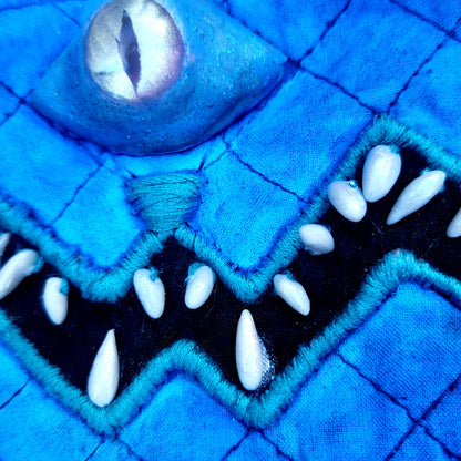 Sculpted "MONSTER" Purse w/Embroidery & COA
