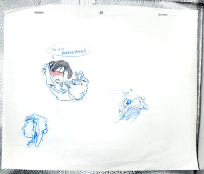 EEnE: "I'm Not Touching Myself" Double Dee Original Drawing (Signed) OOAK