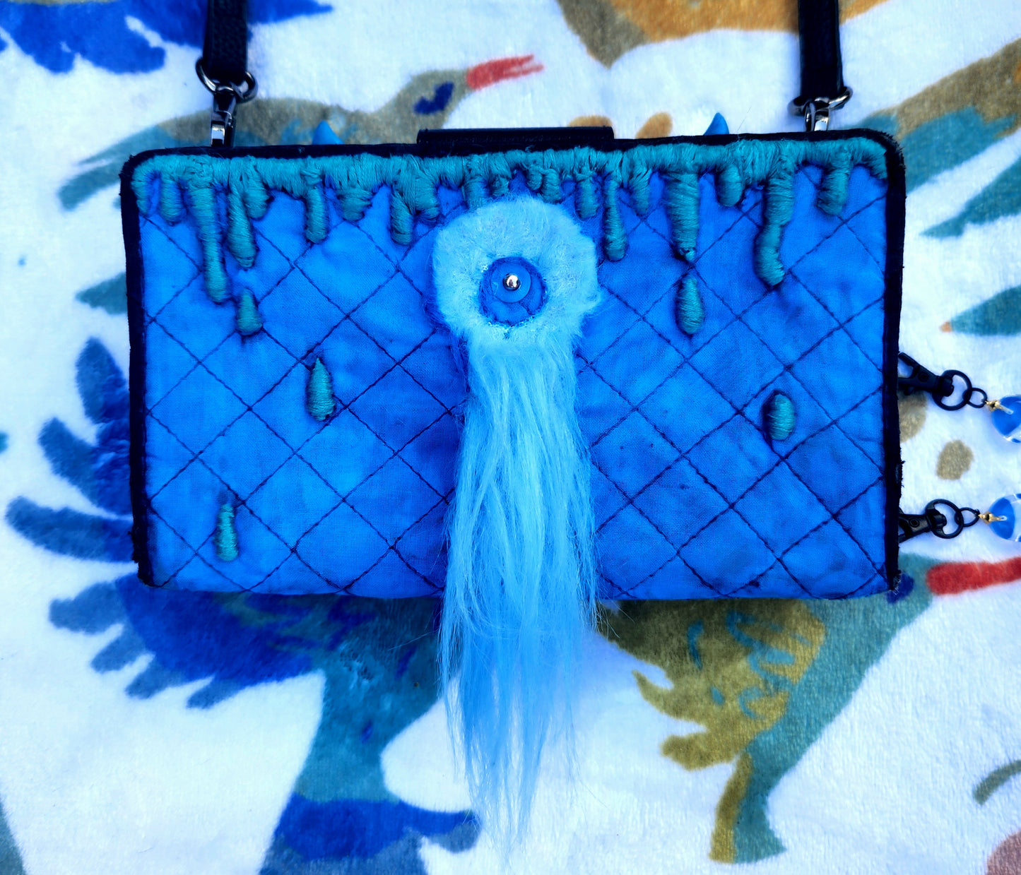 Sculpted "MONSTER" Purse w/Embroidery & COA