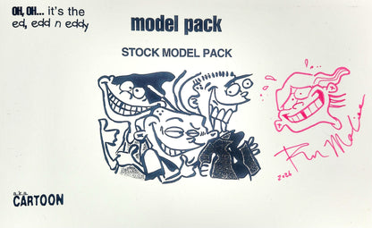 Ed Edd n Eddy Model Pack w/Hand-Drawing on Cover #1