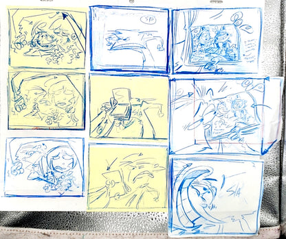 Ed Edd n Eddy: ***FULL 6-PAGE SET*** "Fistful of Ed: Cafeteria Taunts" ALT/CUT Thumbnail Panel Page by Raven Molisee