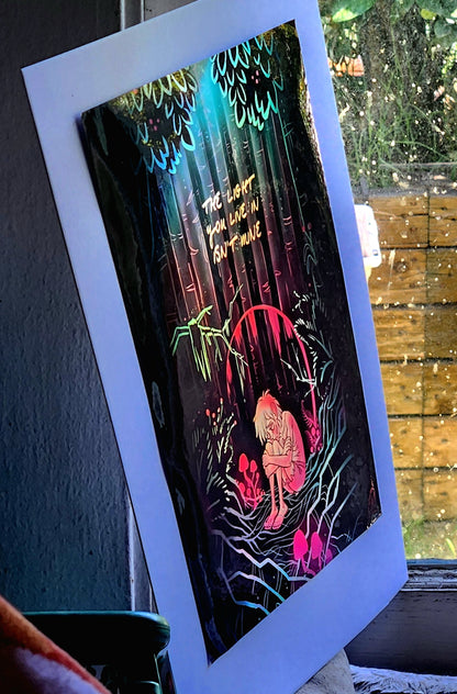 PRINTS: "The Light You Live In Isn't Mine" The Horrors Of Being Alive - HOLOGRAPHIC