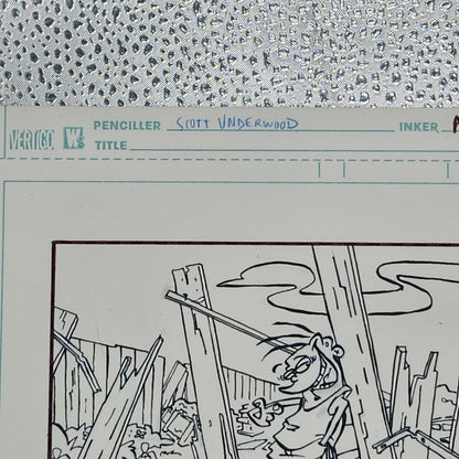 EEnE "Garden of Ed" Original 11 x 17 Inked Comic Page - Cartoon Network Block Party