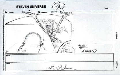 Steven Universe: Production Storyboard "So Many Birthdays" Amethyst & Pearl #002