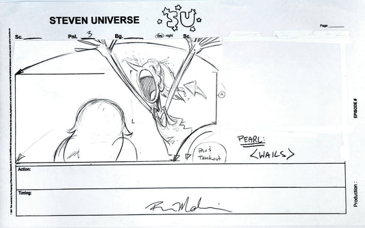 Steven Universe: Production Storyboard "So Many Birthdays" Amethyst & Pearl #002